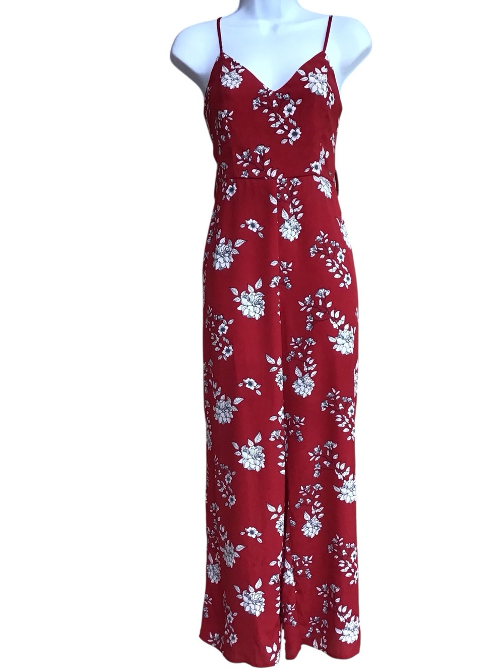 Guess Floral Split Leg Jumpsuit Size Xs New
